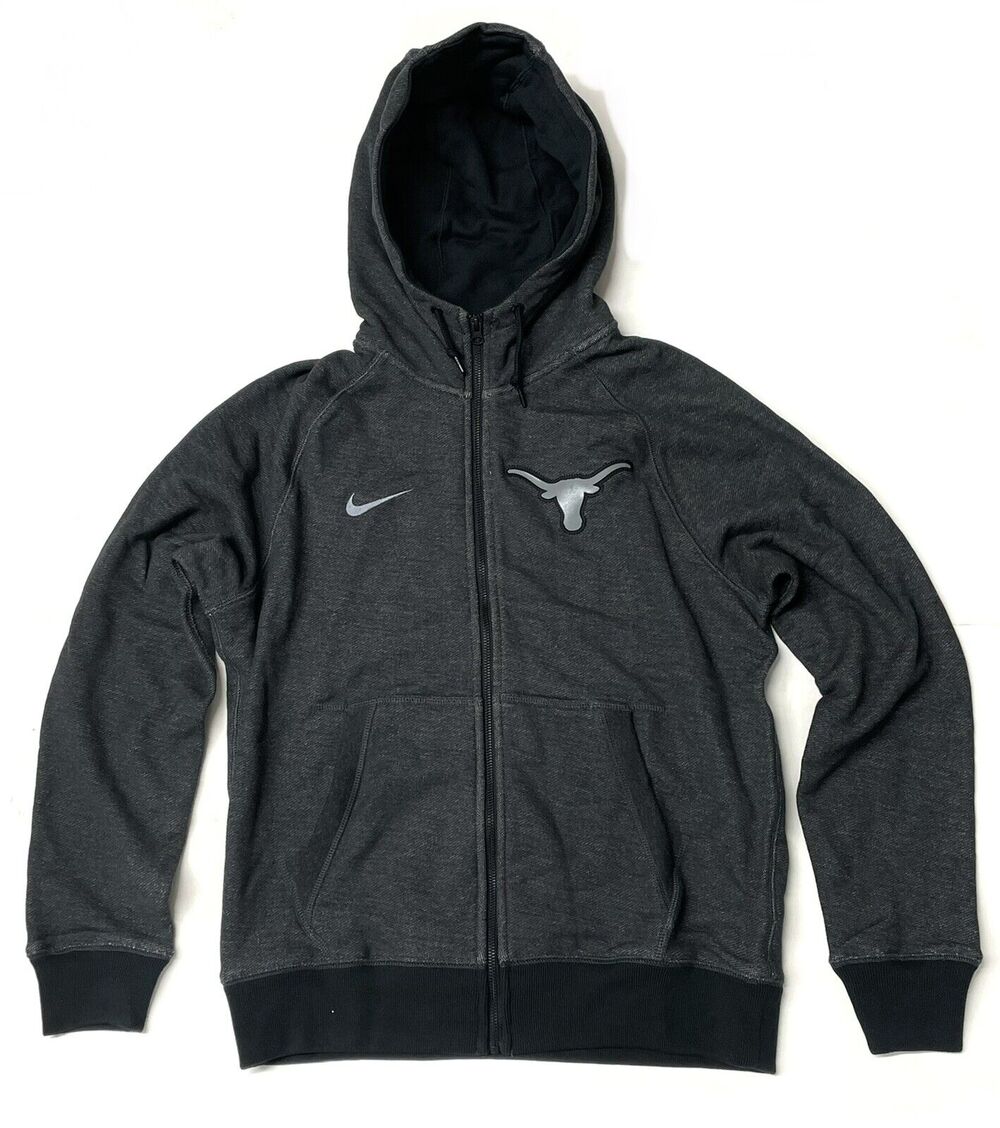 Nike Texas Longhorns Football Hoodie Hoody Mens Size M Medium Dark Grey NWT